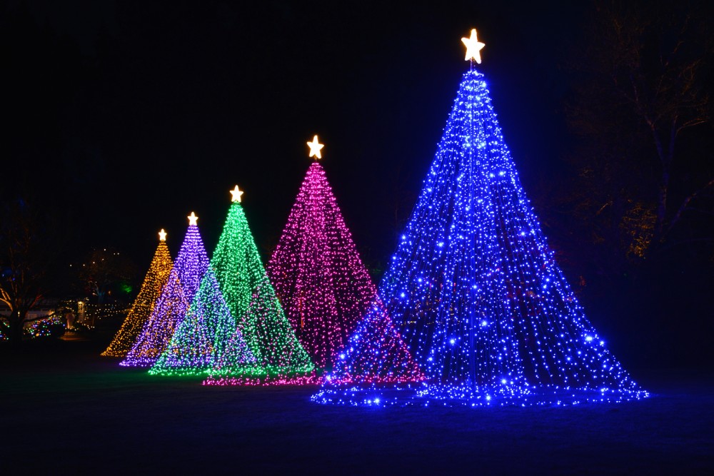 Butchart Gardens Victoria BC Holiday Light Display