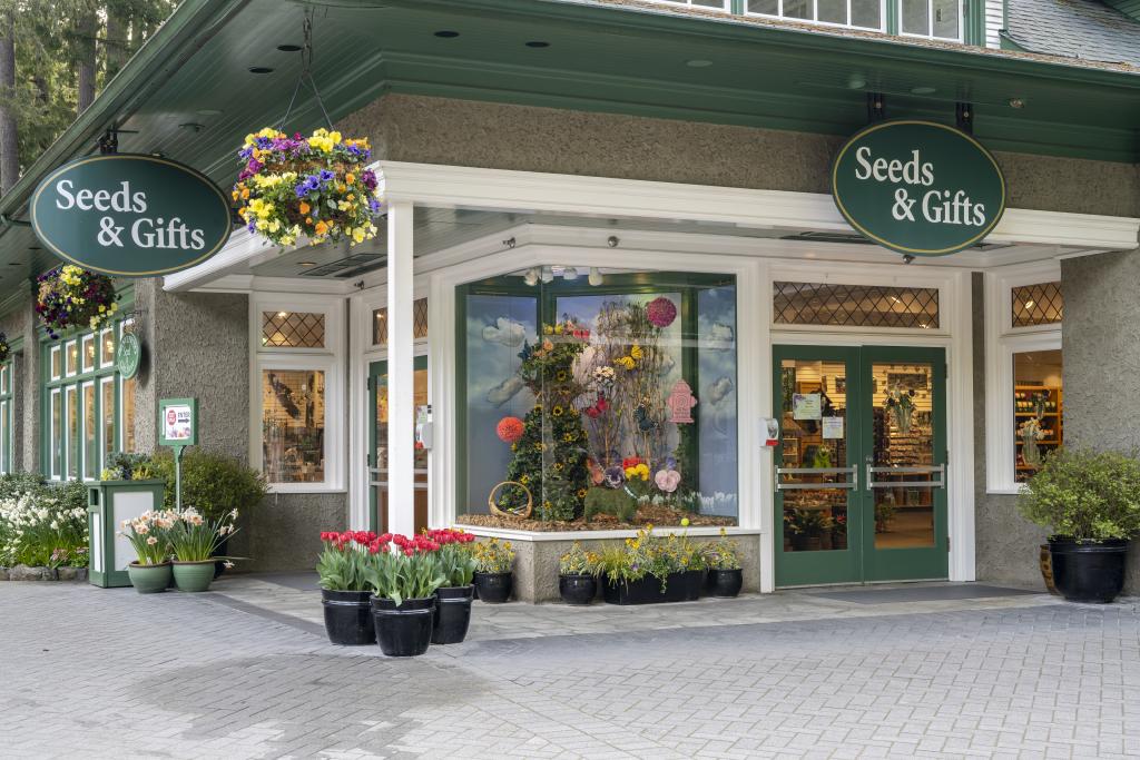 entrance to the seed & gift store